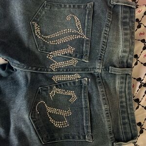 Embellished Blue Jeans